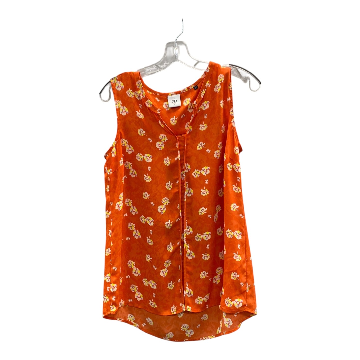 Top Sleeveless By Cabi In Orange, Size:S