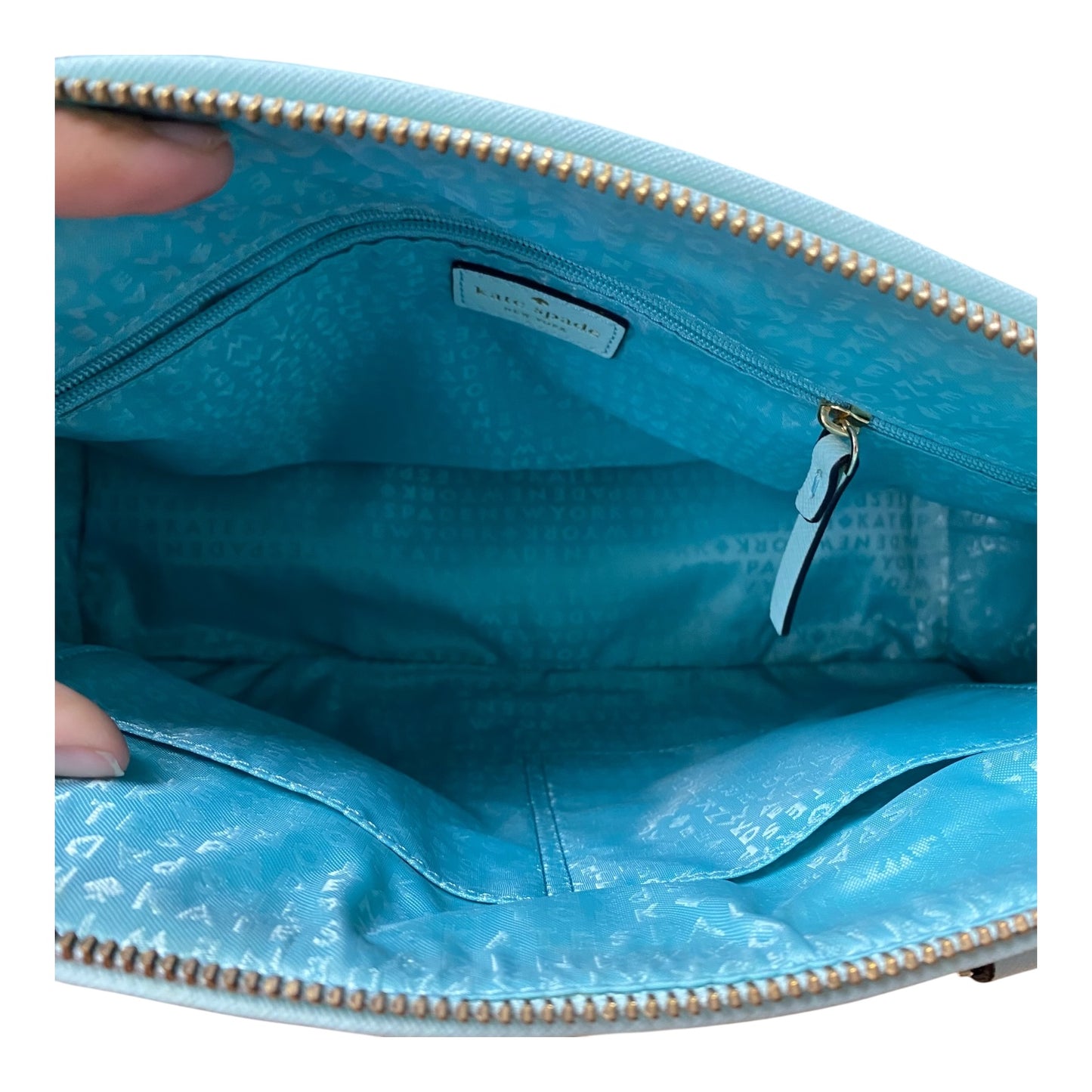 Handbag Designer By Kate Spade In Green, Size:Medium
