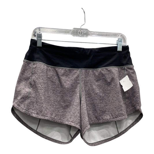 Athletic Shorts By Lululemon In Black & Grey, Size:S
