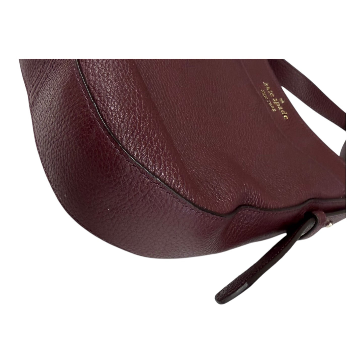 Crossbody Designer By Kate Spade In Maroon, Size:Medium