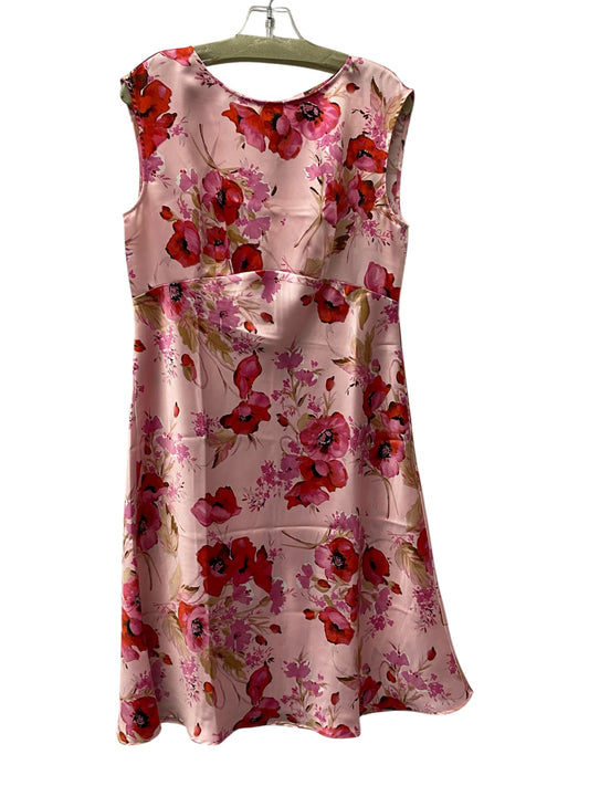 Dress Casual Midi By Talbots In Pink, Size:Lp