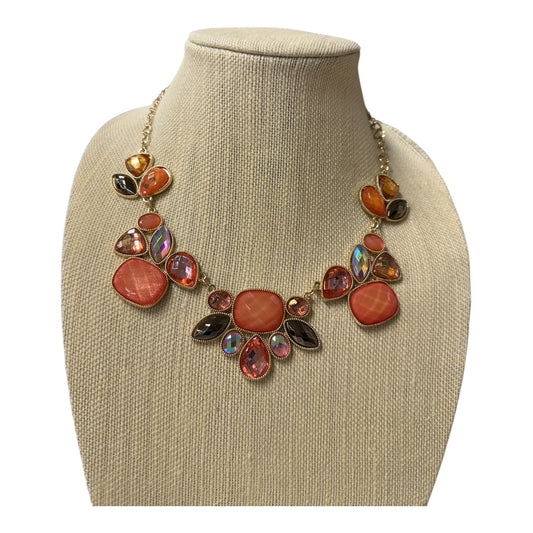 Necklace Statement By Charming Charlie In Orange