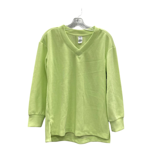 Athletic Top Ls Crewneck By Rbx In Green, Size:S