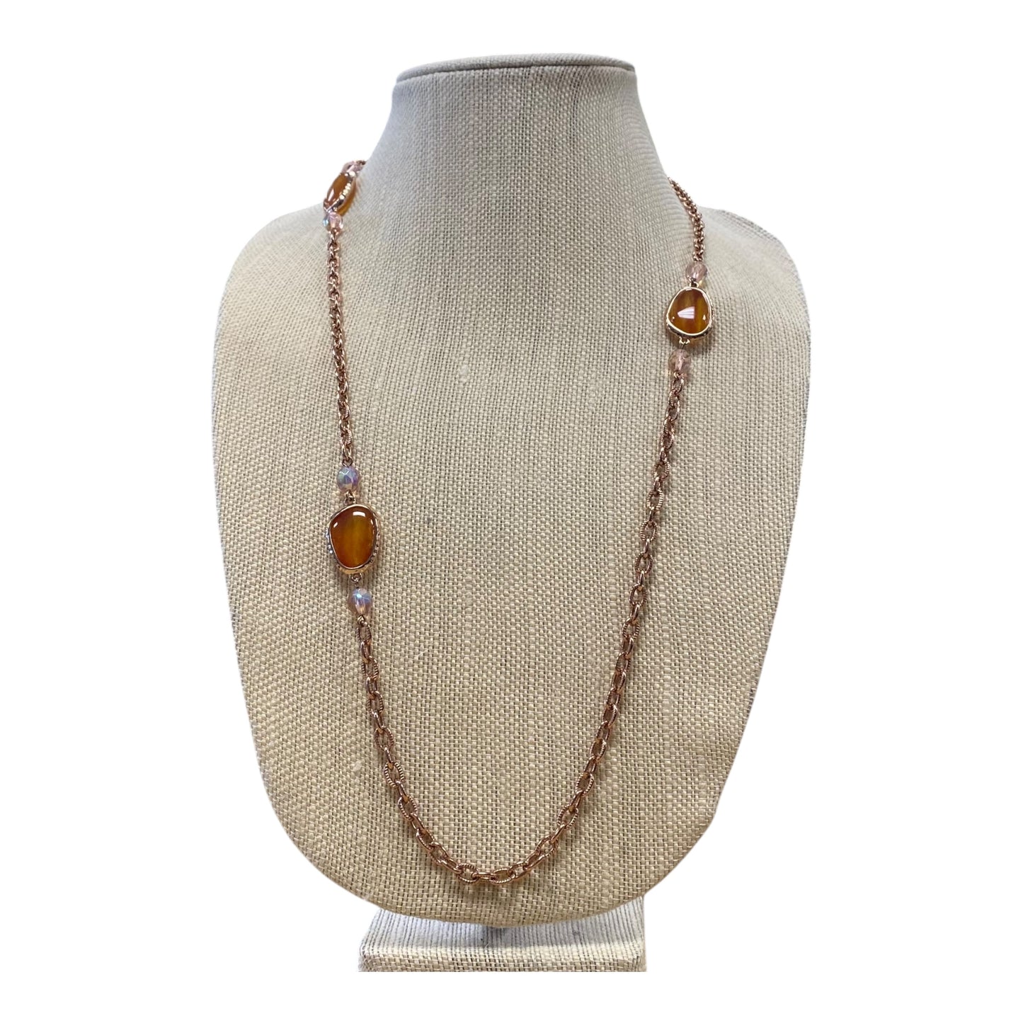 Necklace Chain  In Orange