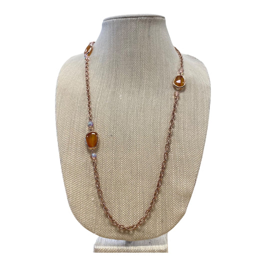 Necklace Chain  In Orange