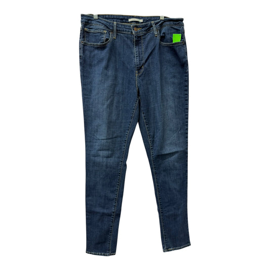 Jeans Straight By Levis In Blue, Size:18
