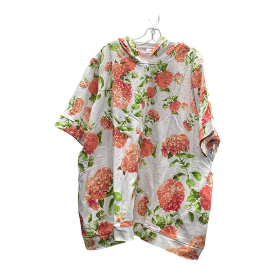 Jacket Shirt By Quaker Factory In White, Size:3X