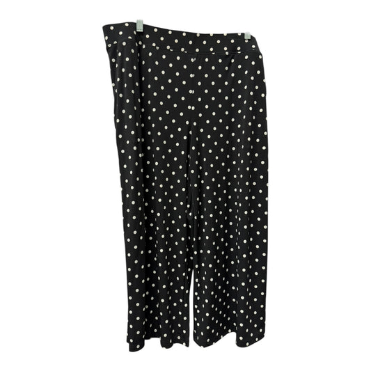 Pants Cropped By D&Co. In Polkadot Pattern, Size:16
