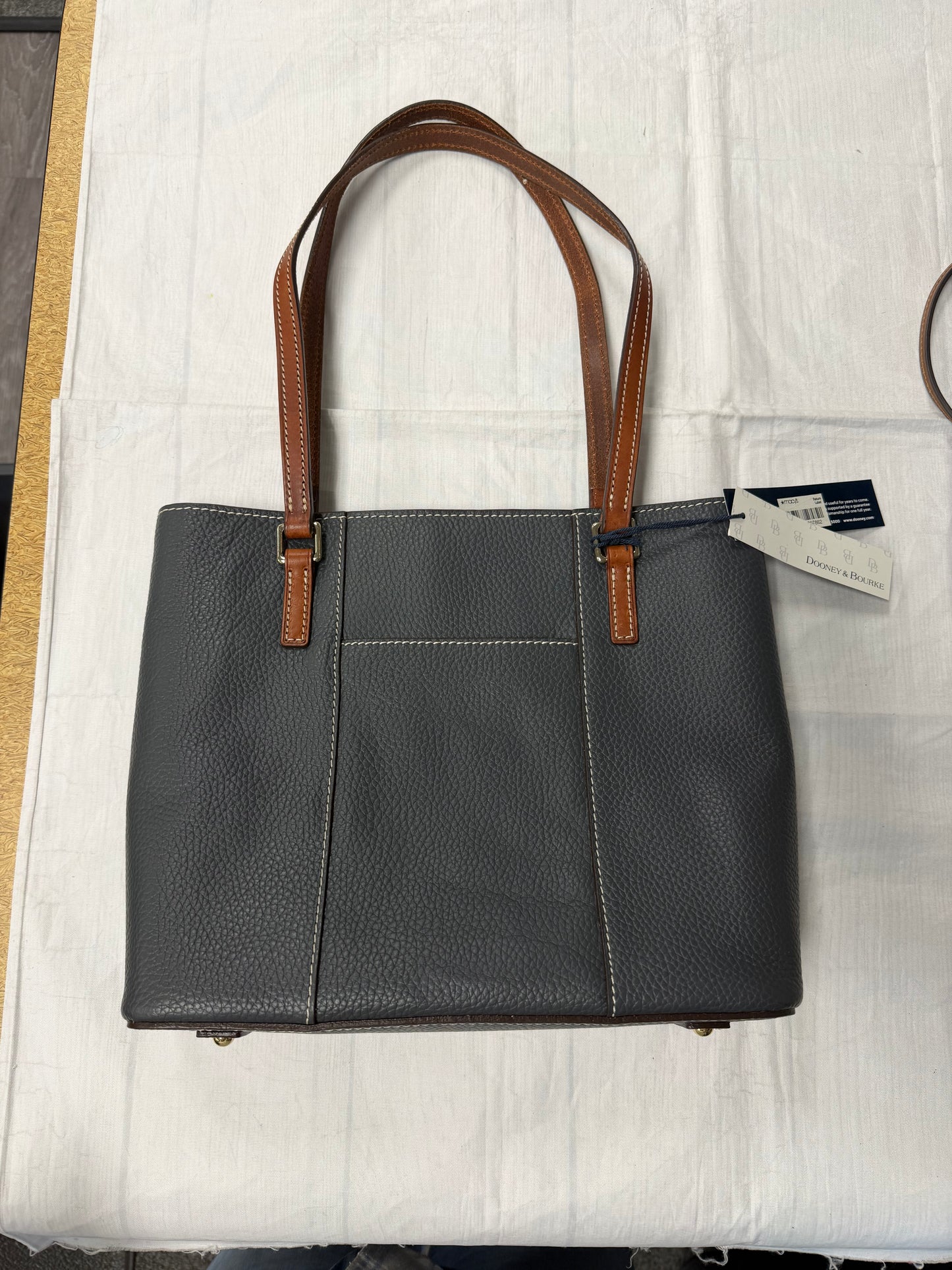 Handbag Designer By Dooney And Bourke In Grey, Size:Medium