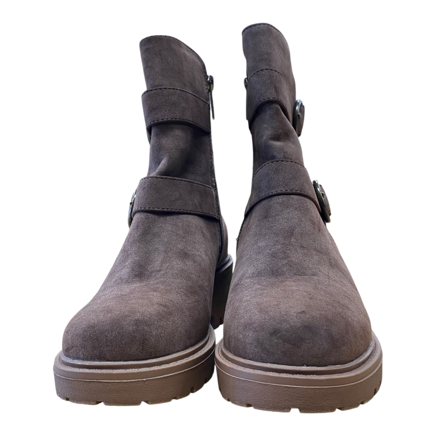 Boots Ankle Flats By Muk Luks In Brown, Size:8