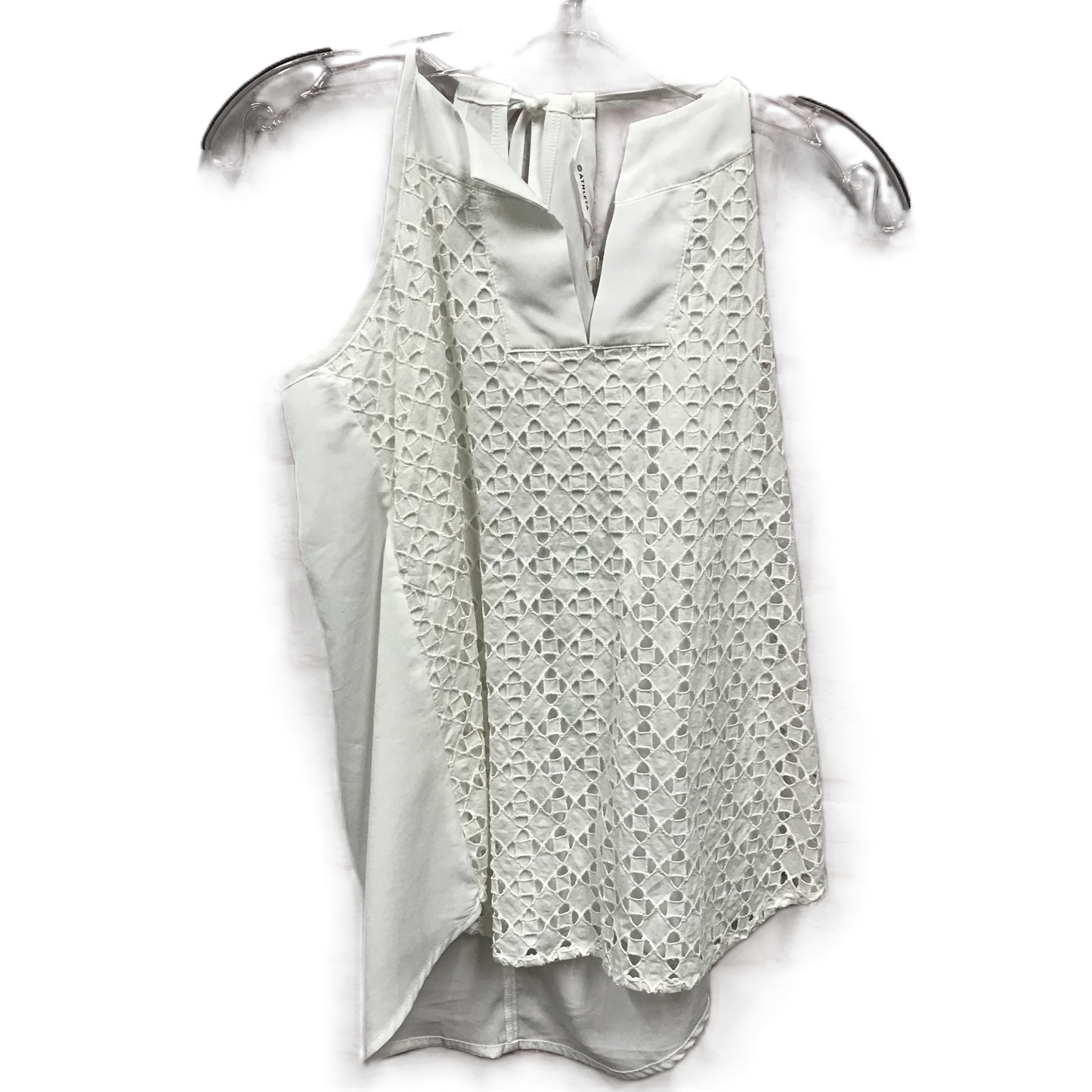 White Top Sleeveless By Athleta, Size: Xxs