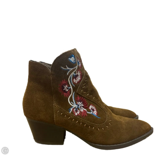 Boots Western By Carlos By Carlos Santana In Brown, Size: 7.5