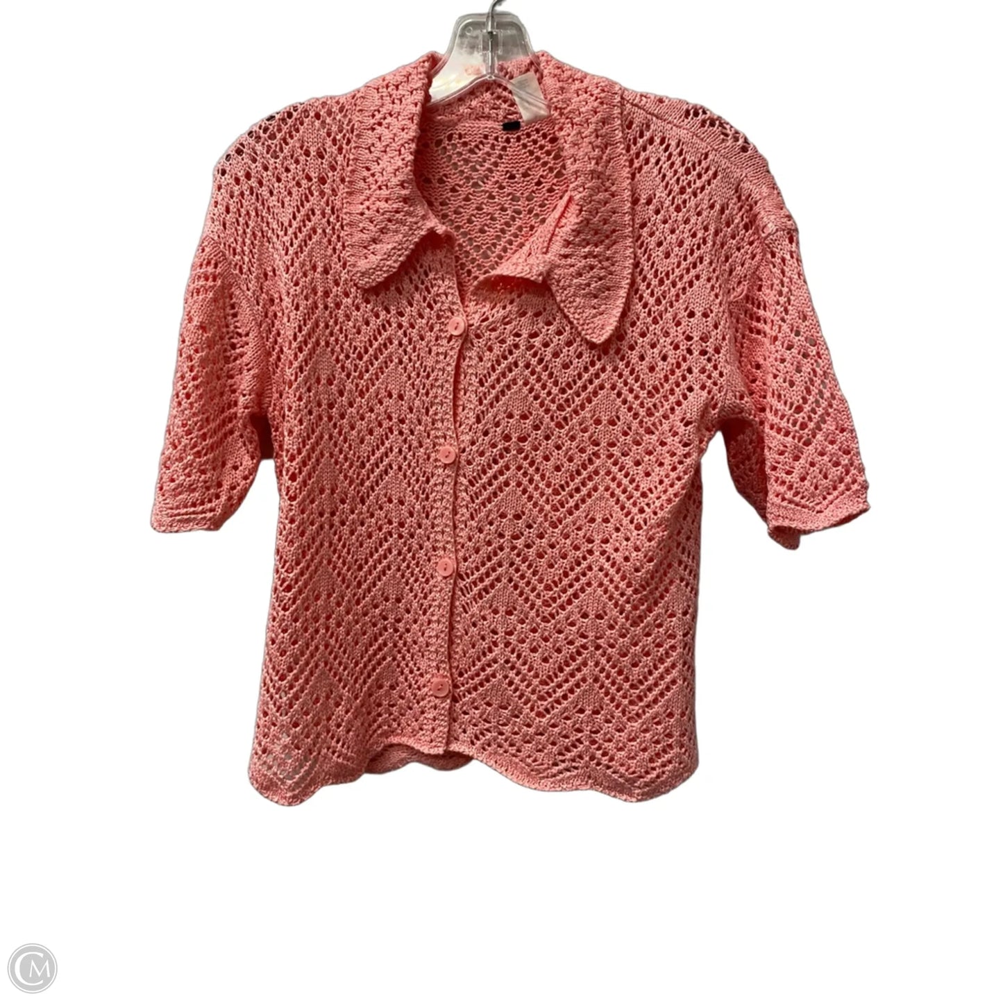 Sweater Short Sleeve  In Pink, Size: S