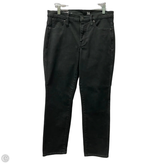 Jeans Straight By J. Crew In Black Denim, Size: 10