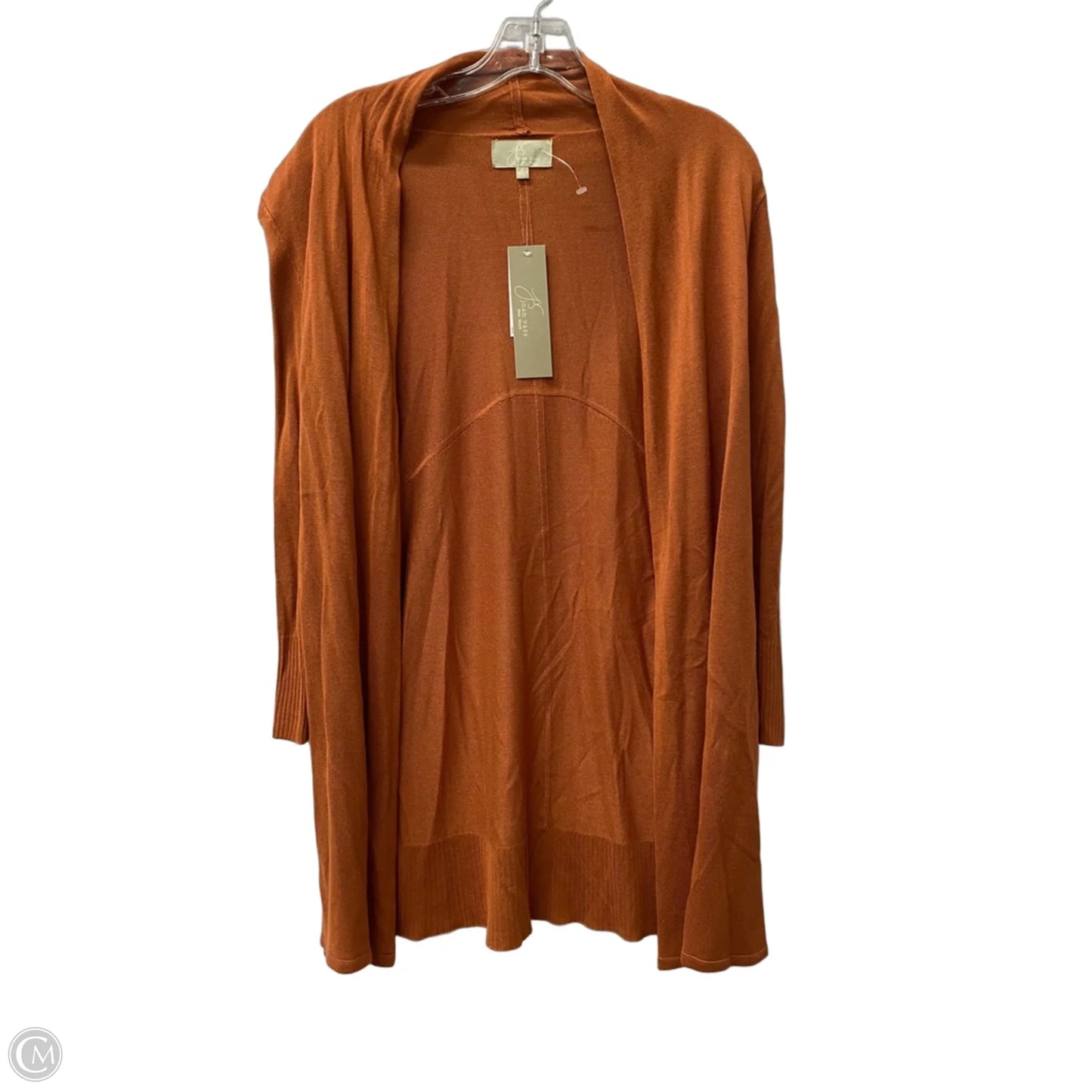 Cardigan By Joan Vass In Orange, Size: M