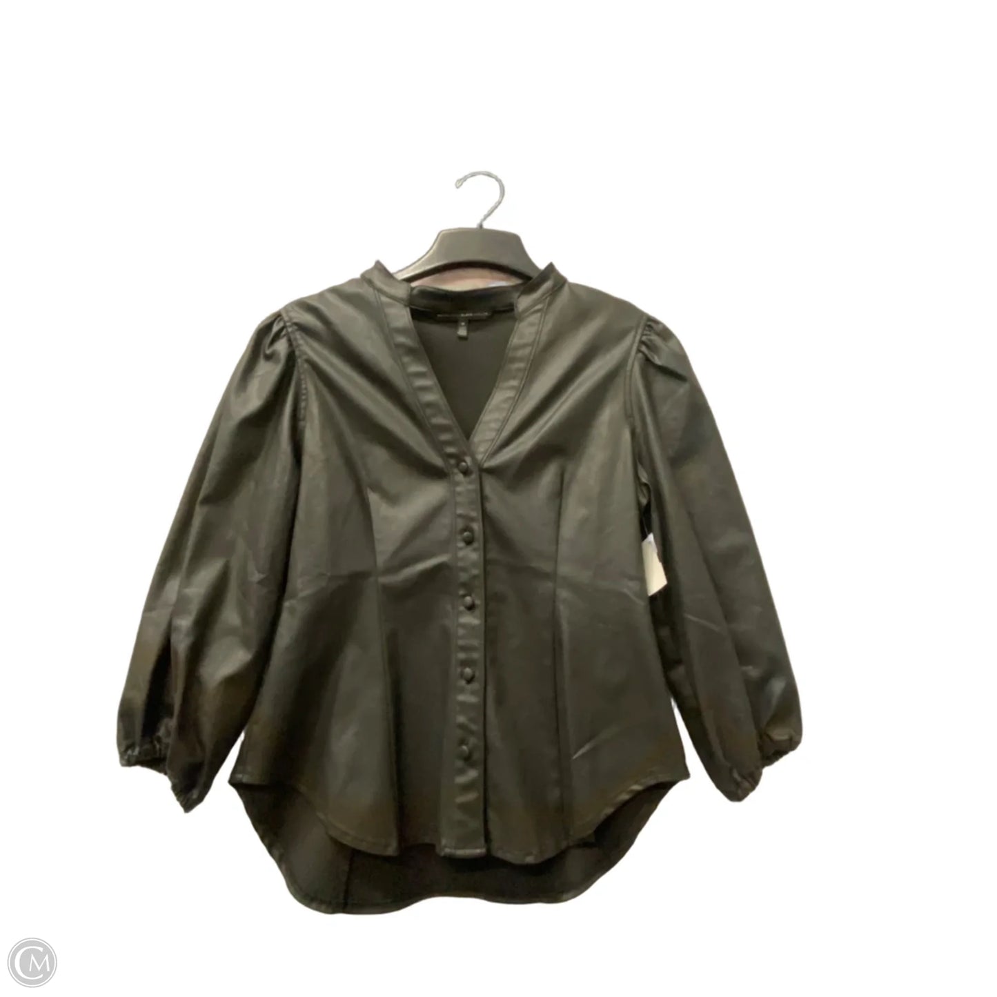 Top Long Sleeve By White House Black Market In Black Denim, Size: M