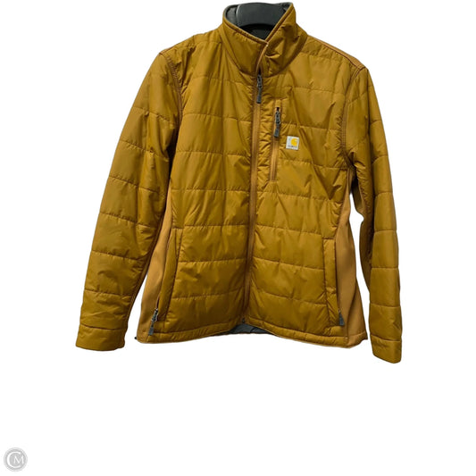 Jacket Puffer & Quilted By Carhartt In Yellow, Size: M