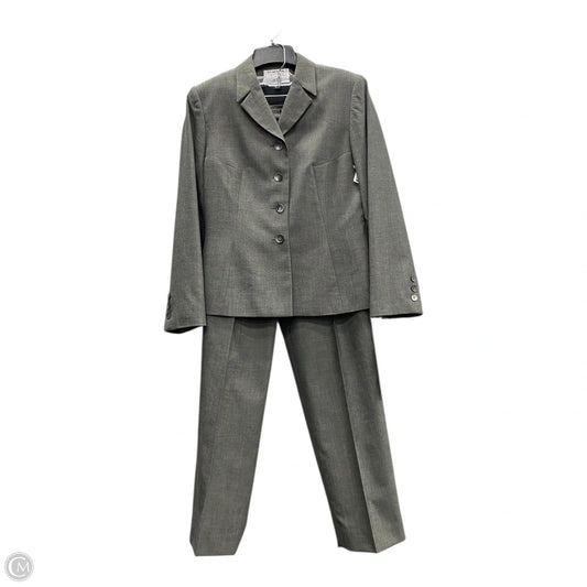 Pants Suit 2pc By Kasper In Grey, Size: 8