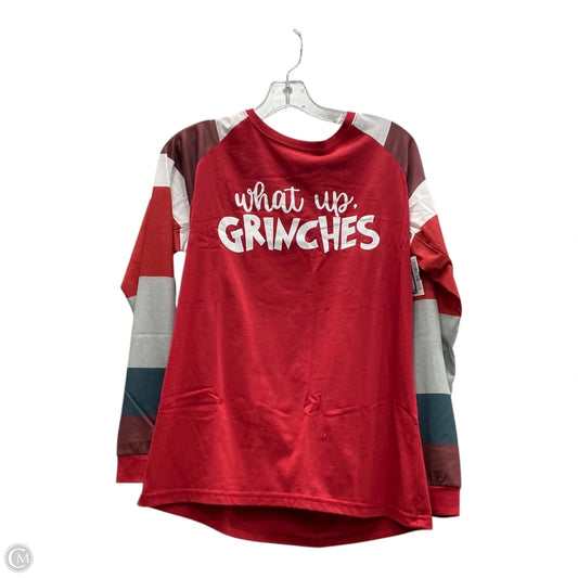 Top Long Sleeve In Red, Size: S
