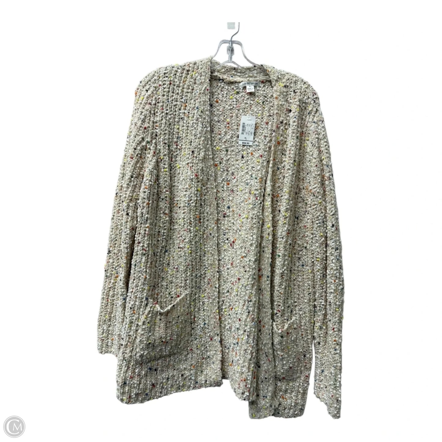 Sweater Cardigan By Christopher and banks  In Tan, Size: Xl