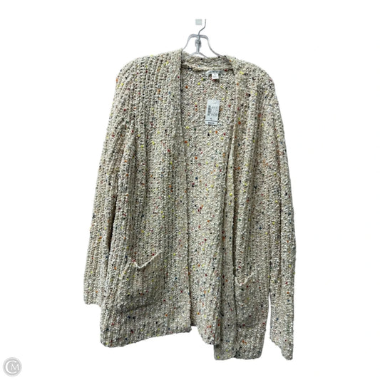 Sweater Cardigan By Christopher and banks  In Tan, Size: Xl