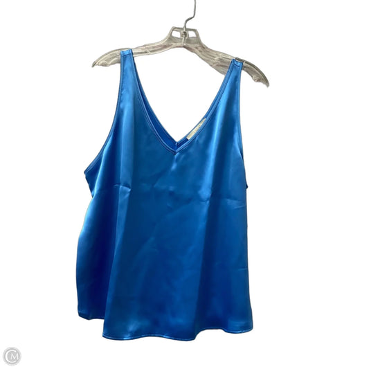 Top Sleeveless By Loft In Blue, Size: Xl