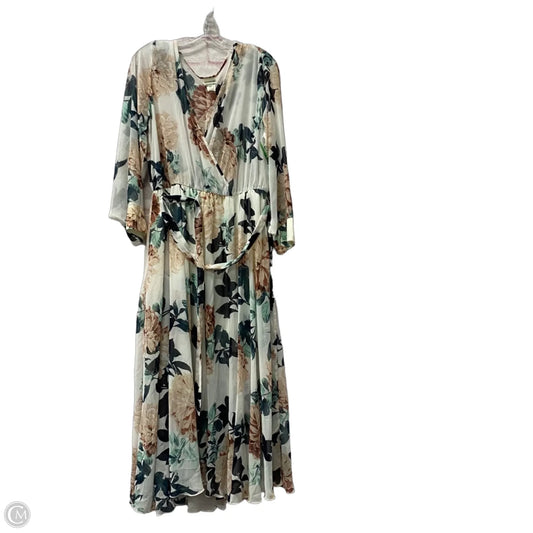 Dress Casual Maxi By En Focus In Floral Print, Size: Xl