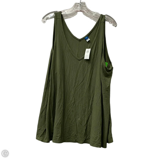 Top Sleeveless Basic By Old Navy In Green, Size: 1x