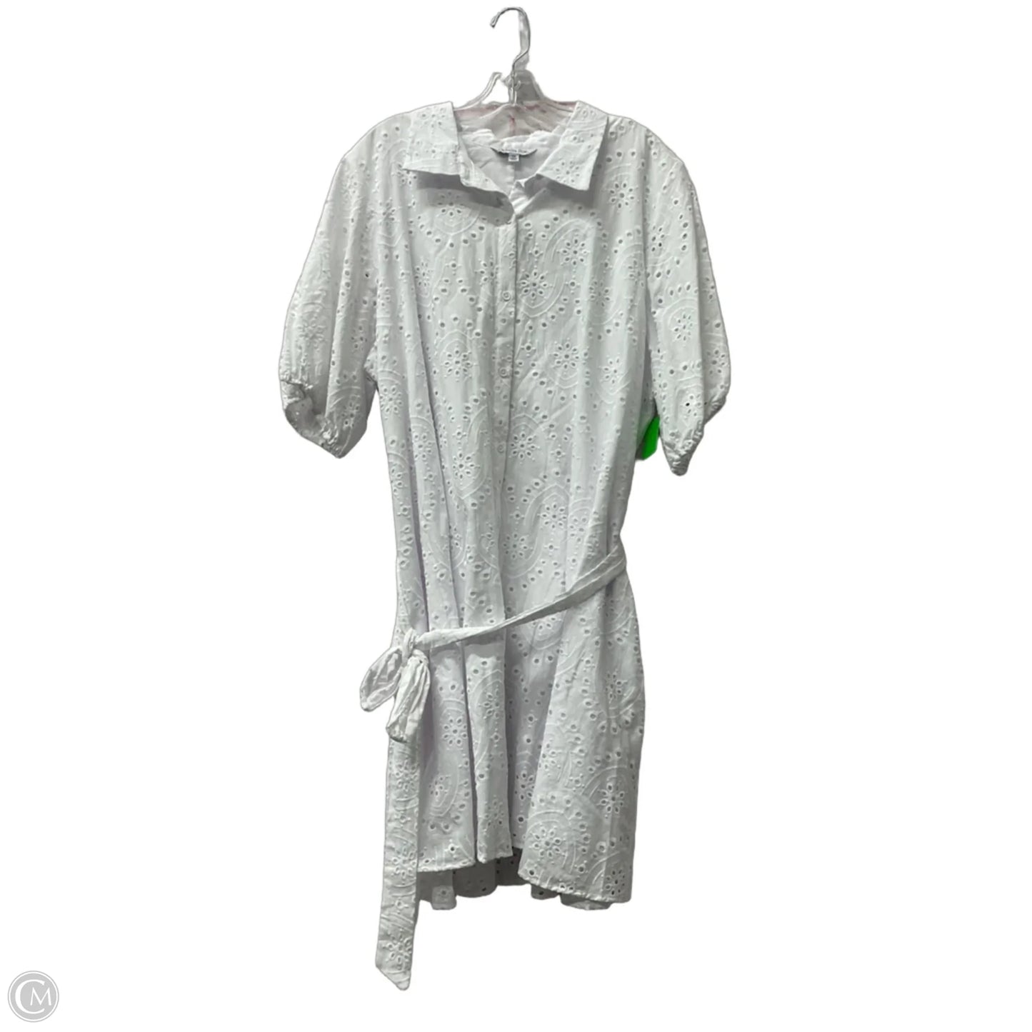 Dress Casual Short By Ophelia Roe In White, Size: 3x