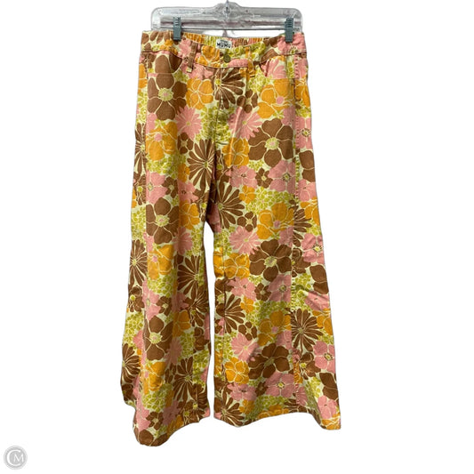 Jeans Wide Leg By Mumu In Floral Print, Size: 6