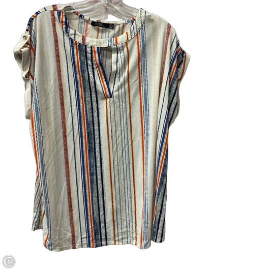 Top Short Sleeve By Cure In Multi-colored, Size: 1x