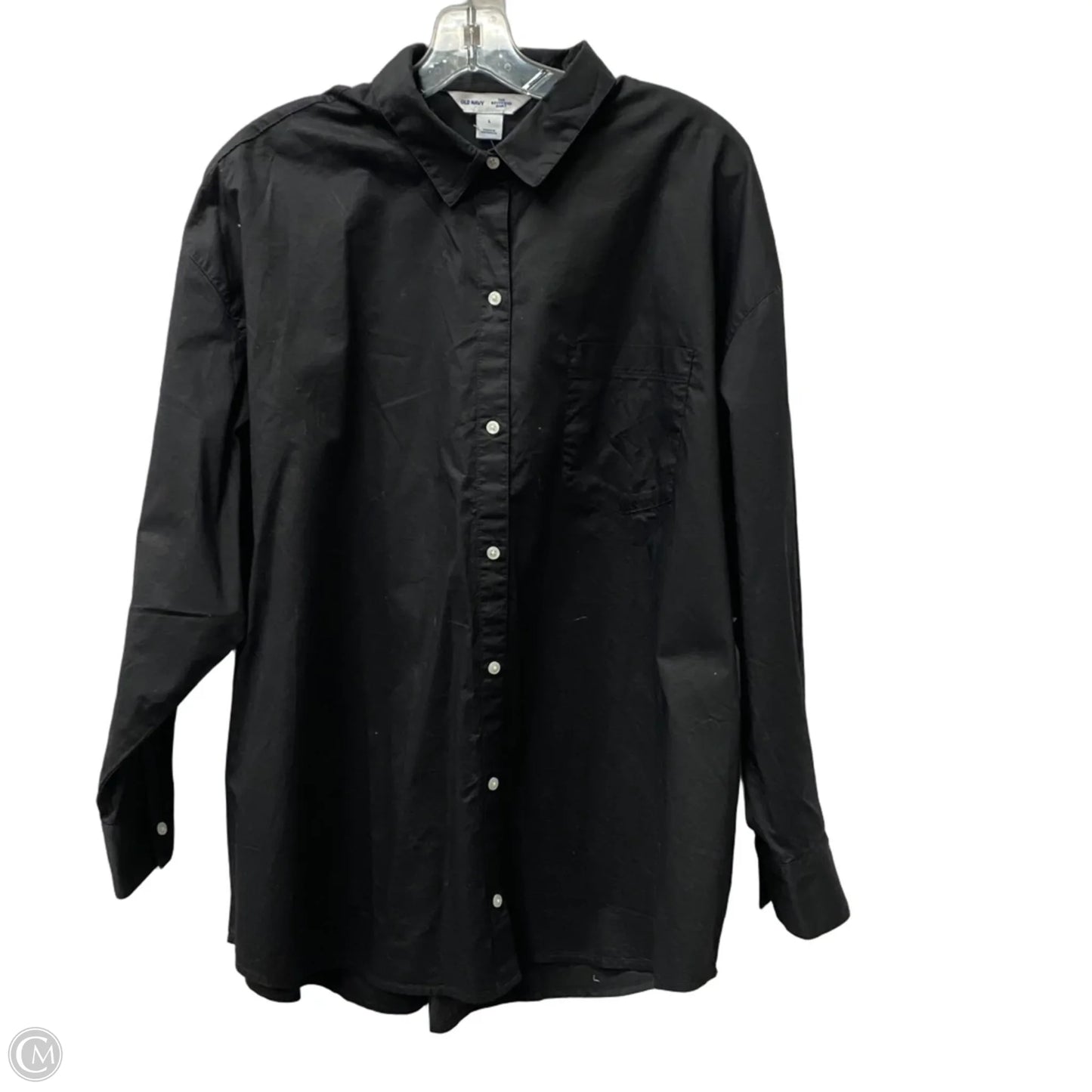Top Long Sleeve By Old Navy In Black, Size: L