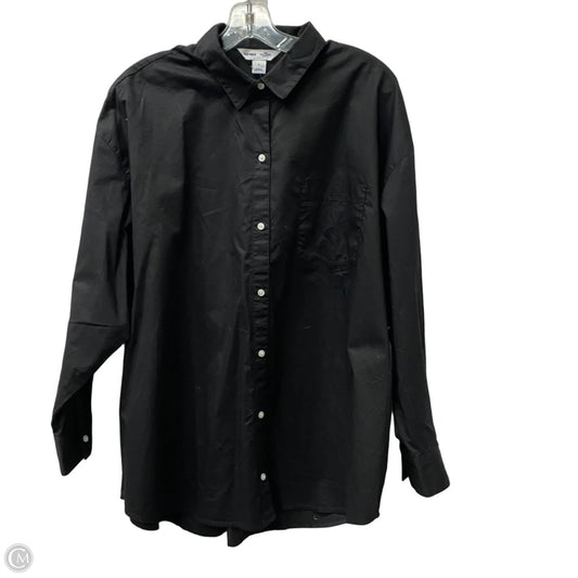 Top Long Sleeve By Old Navy In Black, Size: L