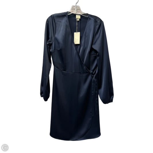 Dress Casual Midi By A New Day In Blue, Size: M