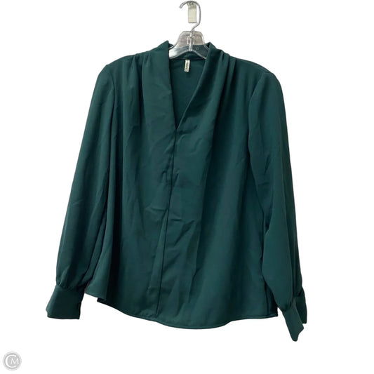 Top Long Sleeve By Halara In Green, Size: Xs