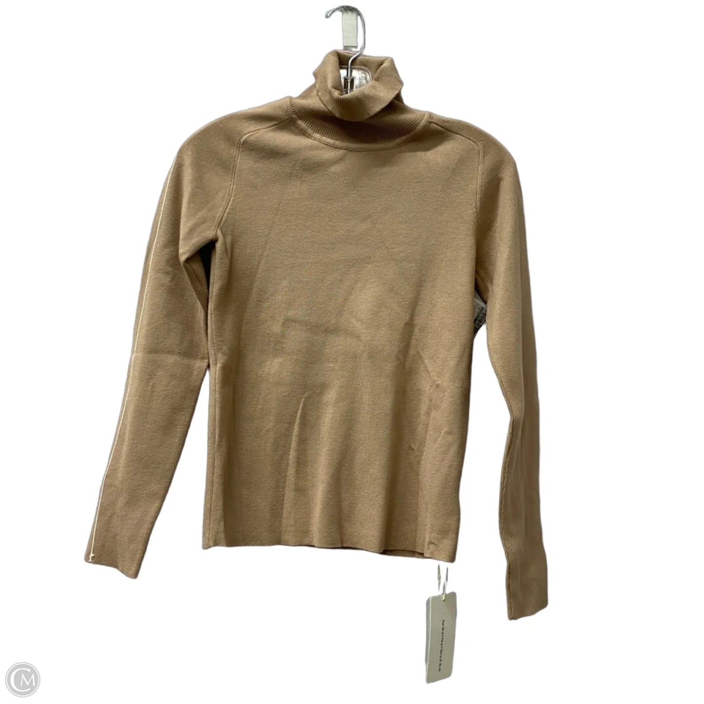 Top Long Sleeve By Commense In Tan, Size: S