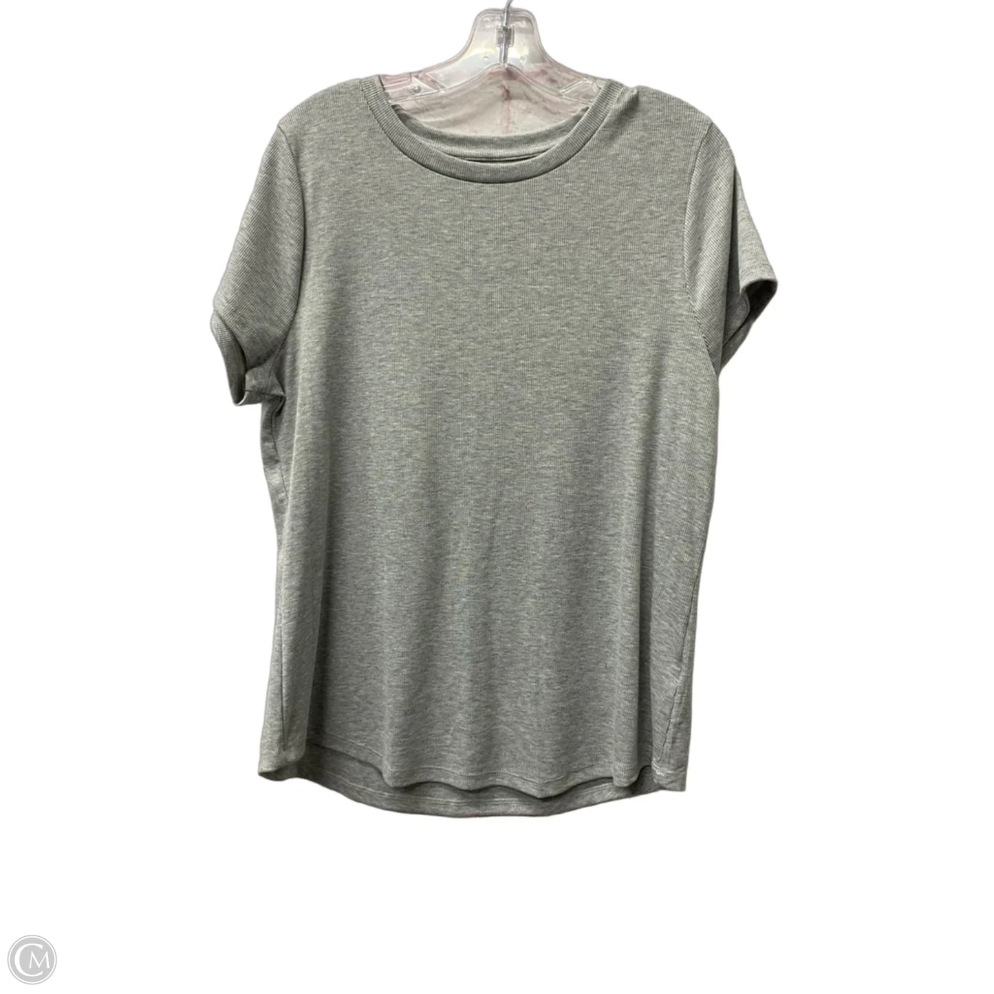 Top Short Sleeve Basic By Wallflower In Grey, Size: 1x