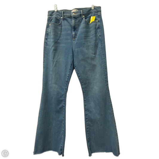 Jeans Flared By Loft In Blue, Size: 12