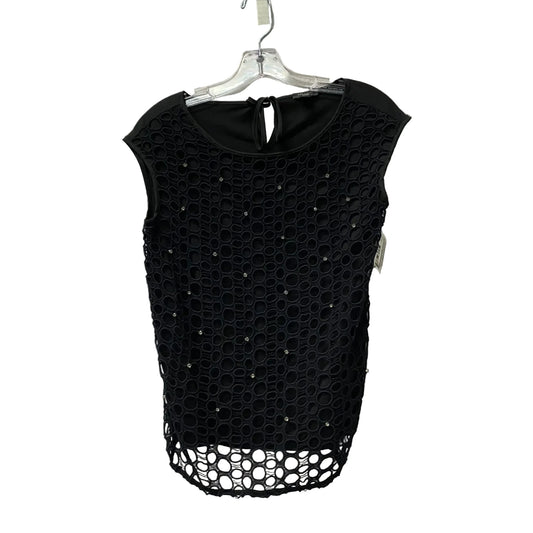 Top Sleeveless By Ann Taylor In Black, Size: Xsp