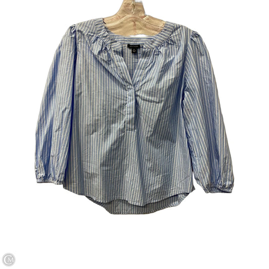 Top Long Sleeve By Ann Taylor In Blue, Size: Mp