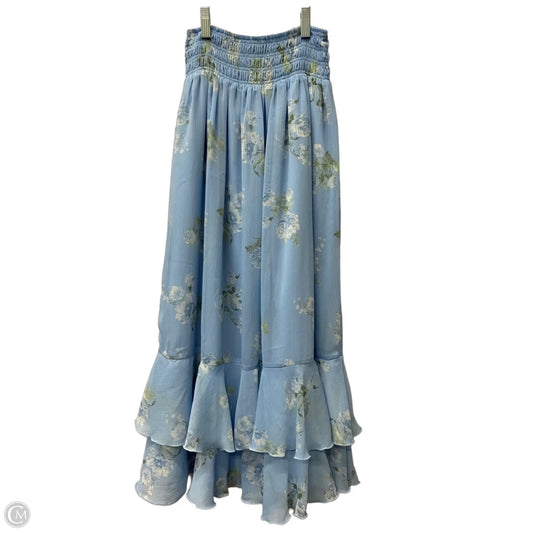 Skirt Midi By Loft In Blue, Size: 8p