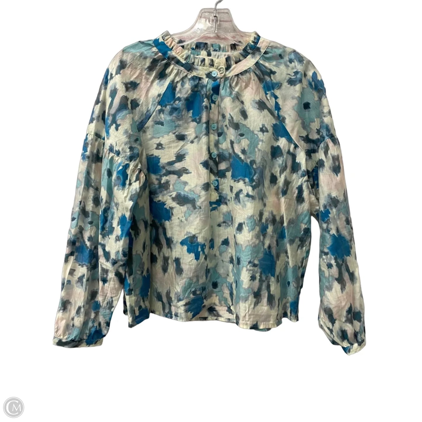 Top Long Sleeve By Loft In Blue, Size: S