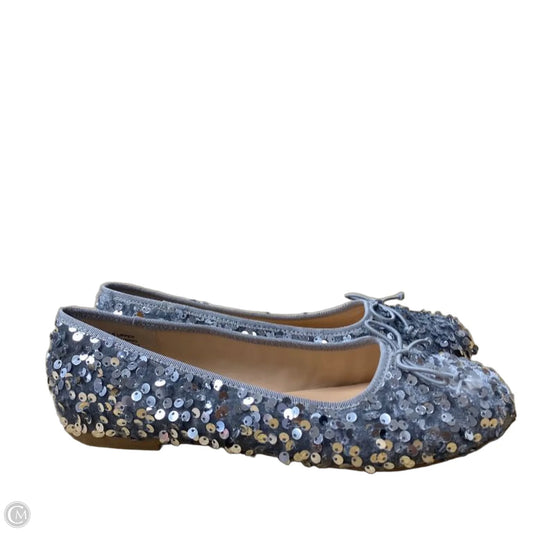 Shoes Flats By Loft In Silver, Size: 6