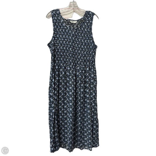 Dress Casual Midi By Croft And Barrow In Blue, Size: Xl