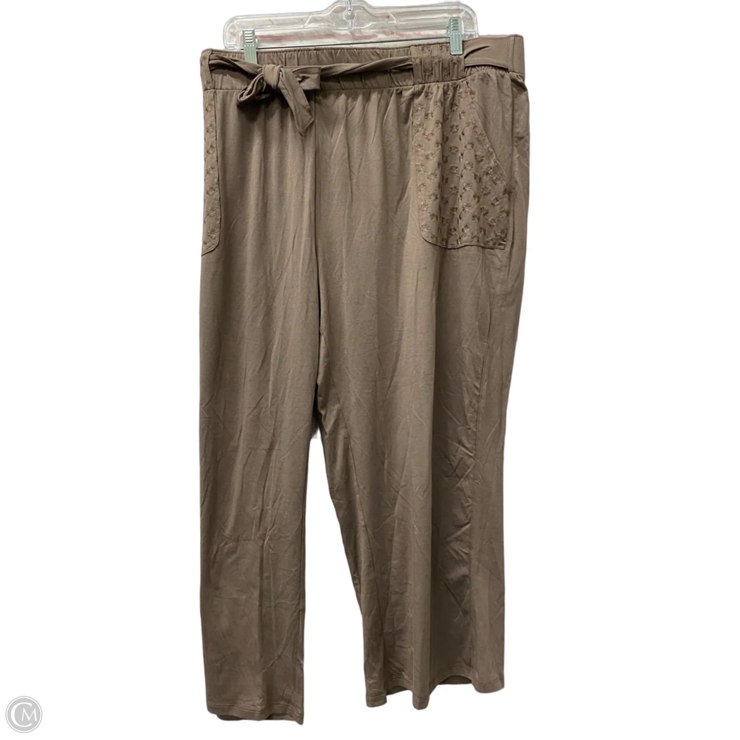 Pants Lounge By Any Body In Brown, Size: 22