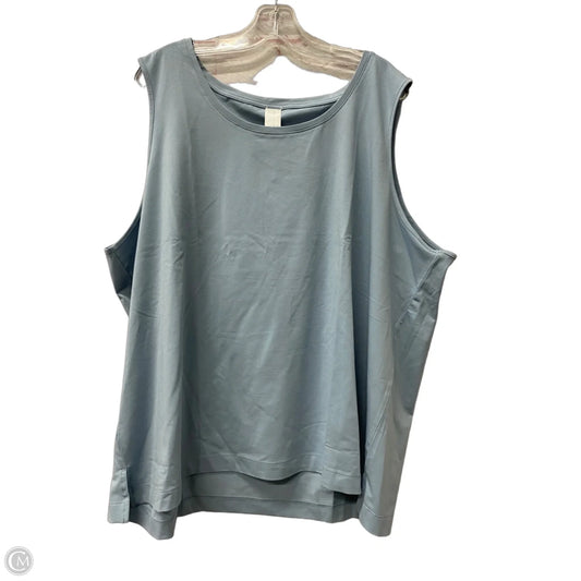 Top Sleeveless By wynne layers In Blue, Size: 3x