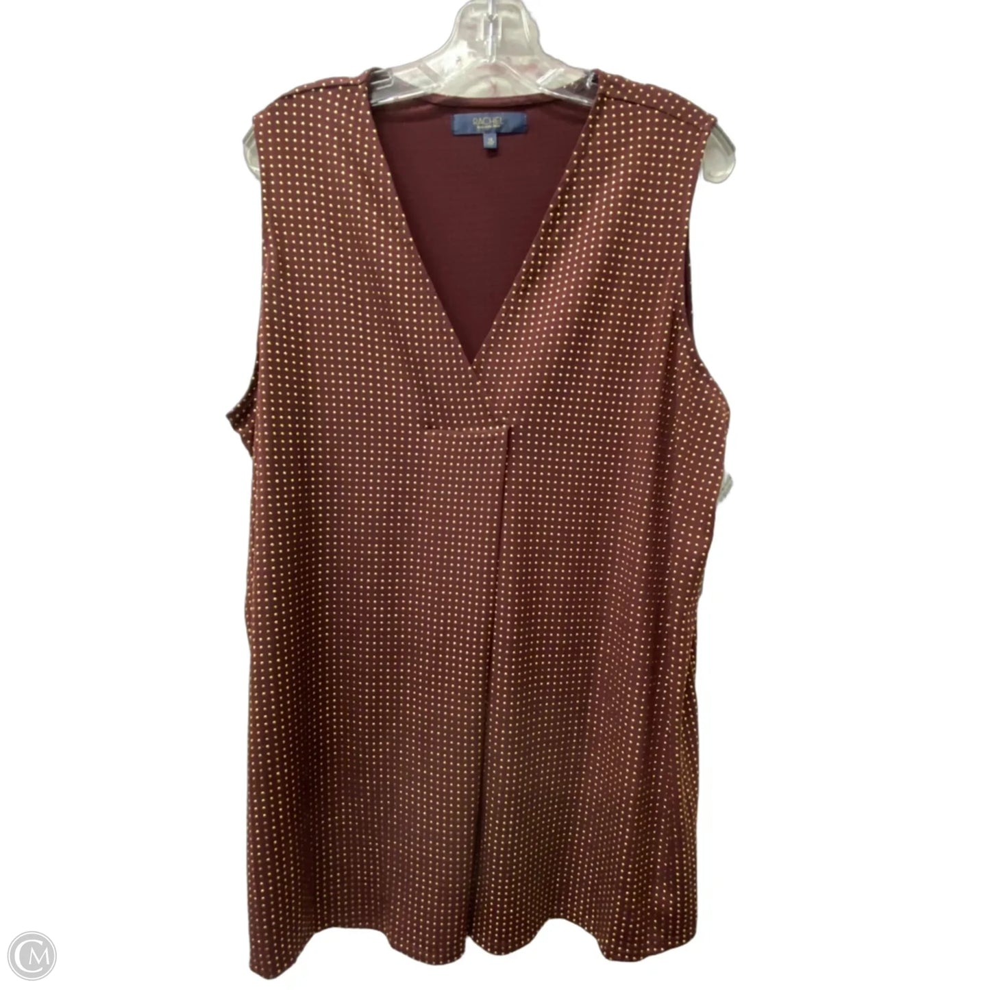 Top Sleeveless By Rachel Roy In Red, Size: 1x