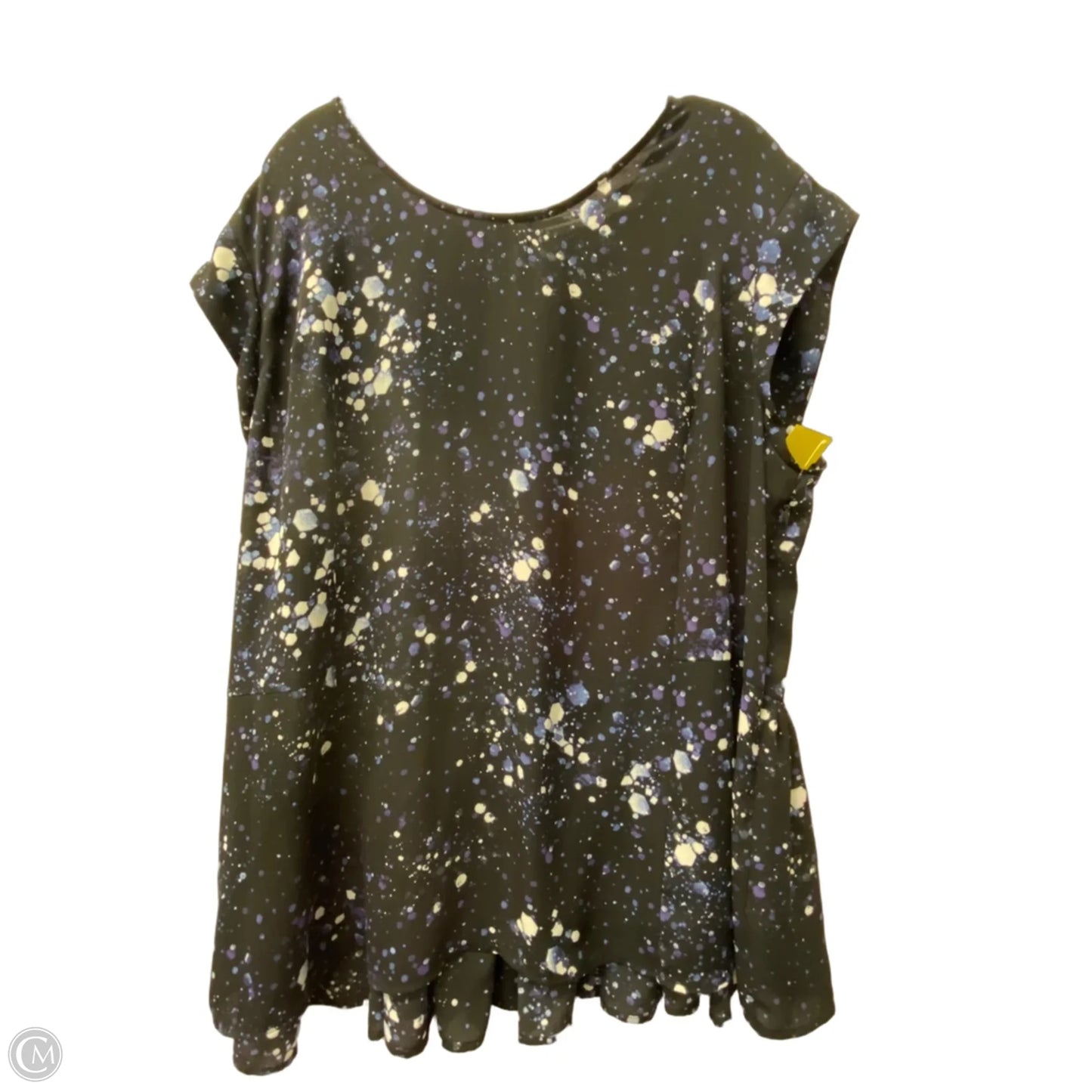 Top Short Sleeve By Sejour In Black, Size: 1x