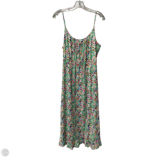 Dress Casual Maxi By J. Crew In Green, Size: L