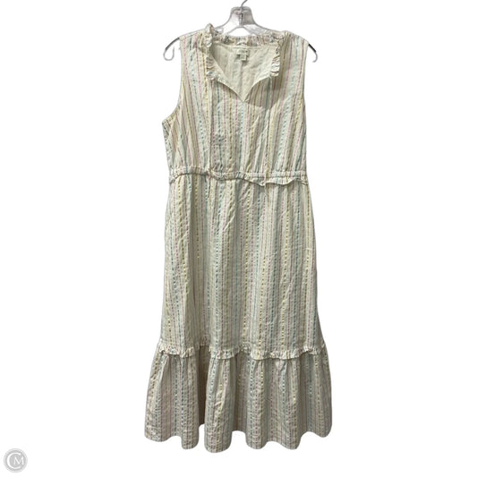 Dress Casual Maxi By J. Crew In White, Size: L